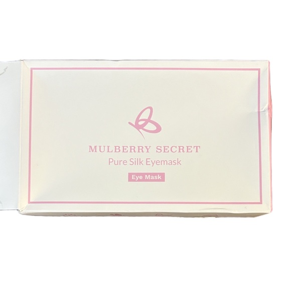Mulberry White Silk Eye Mask - Picture 2 of 4